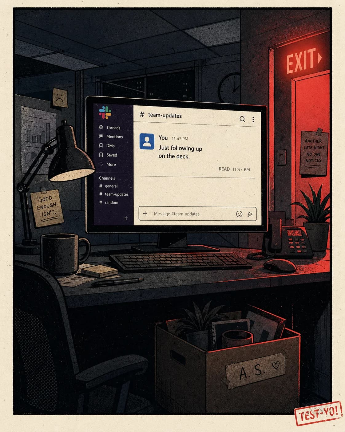 Quiet Quitter test — cover illustration